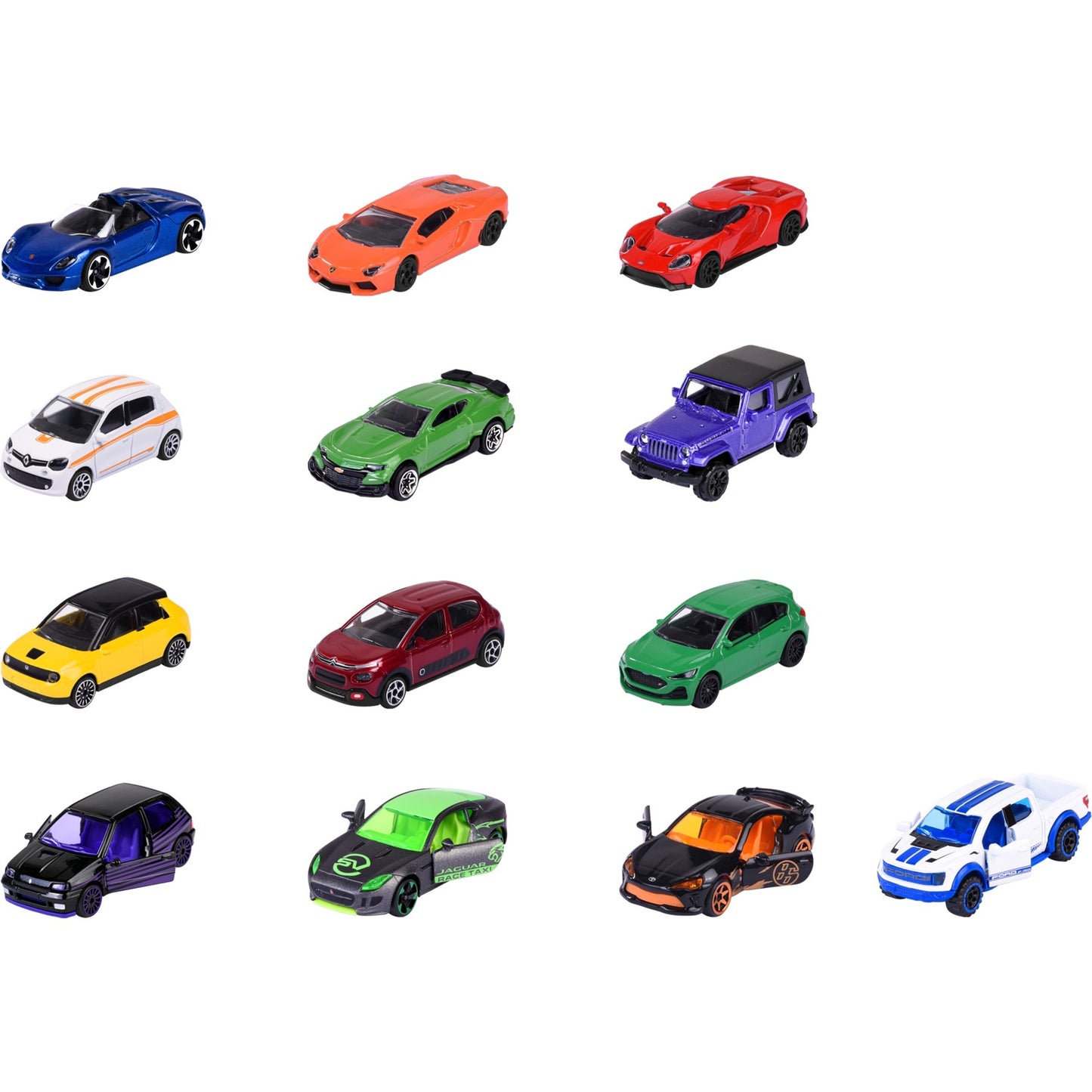 Majorette Mega-Pack mit 9 Street Cars und 4 Autos aus der Limited Edition 10, Spielfahrzeug