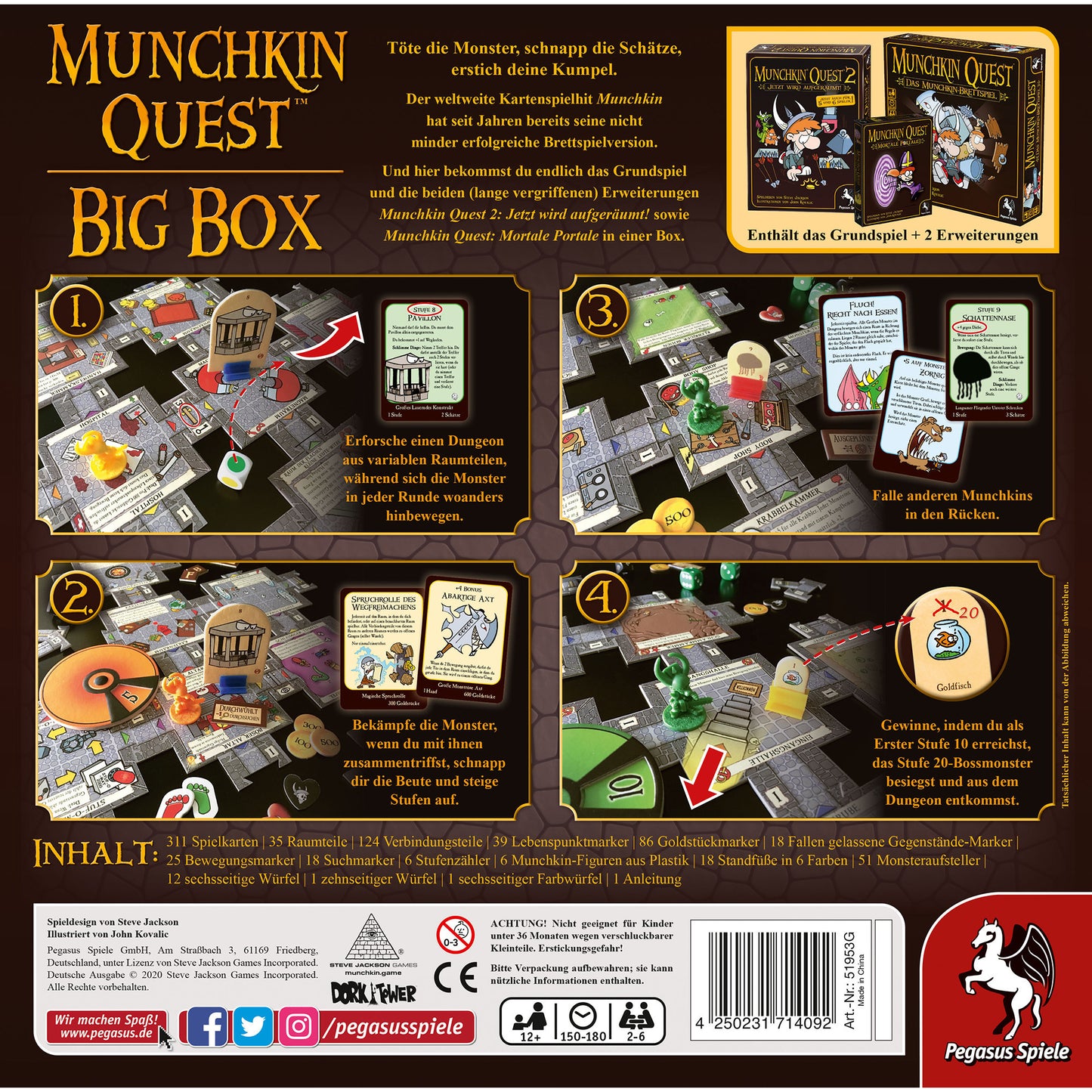 Munchkin Quest Big Box, Brettspiel