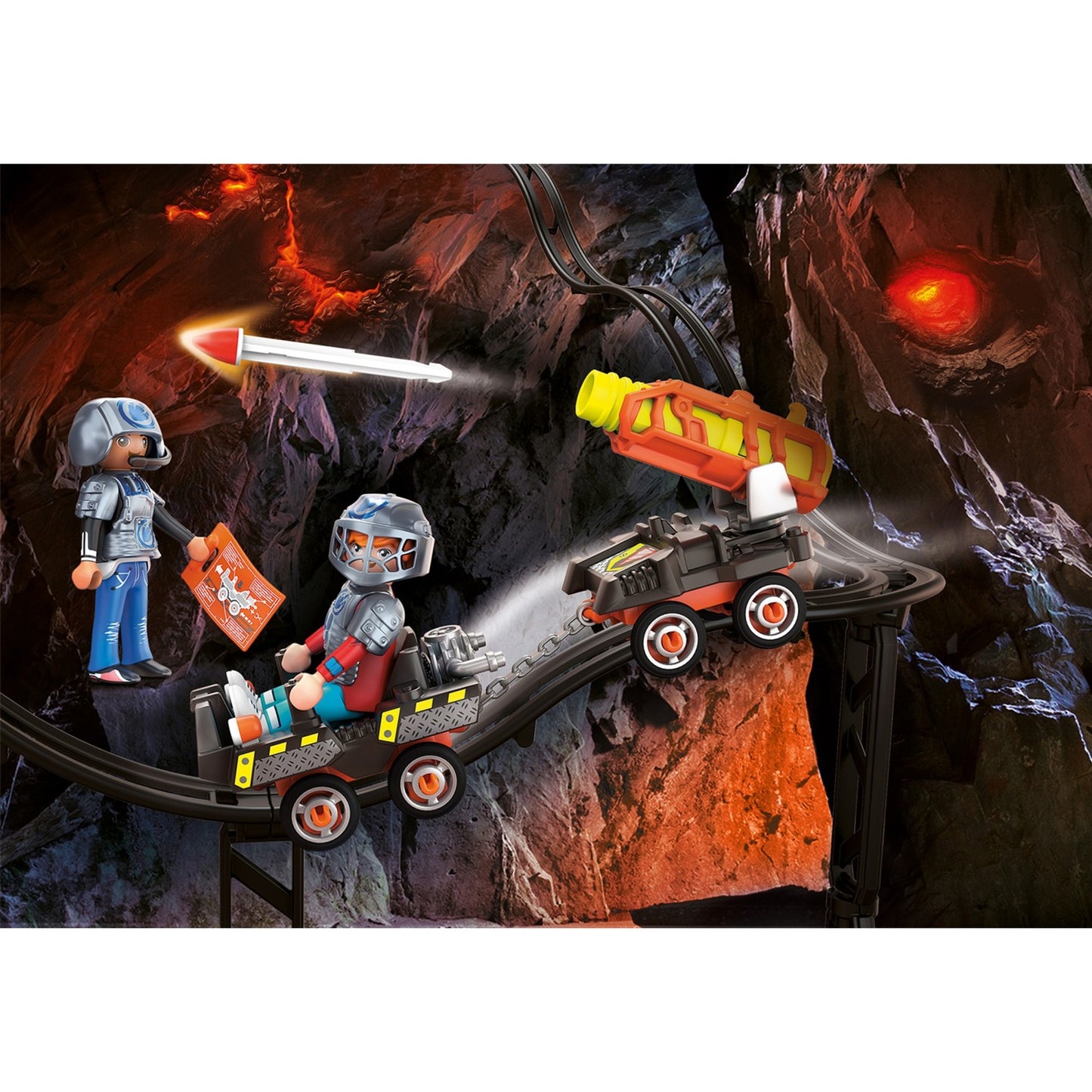 PLAYMOBIL 70929 Dino Rise Dino Mine Raketenkart, Konstruktionsspielzeug