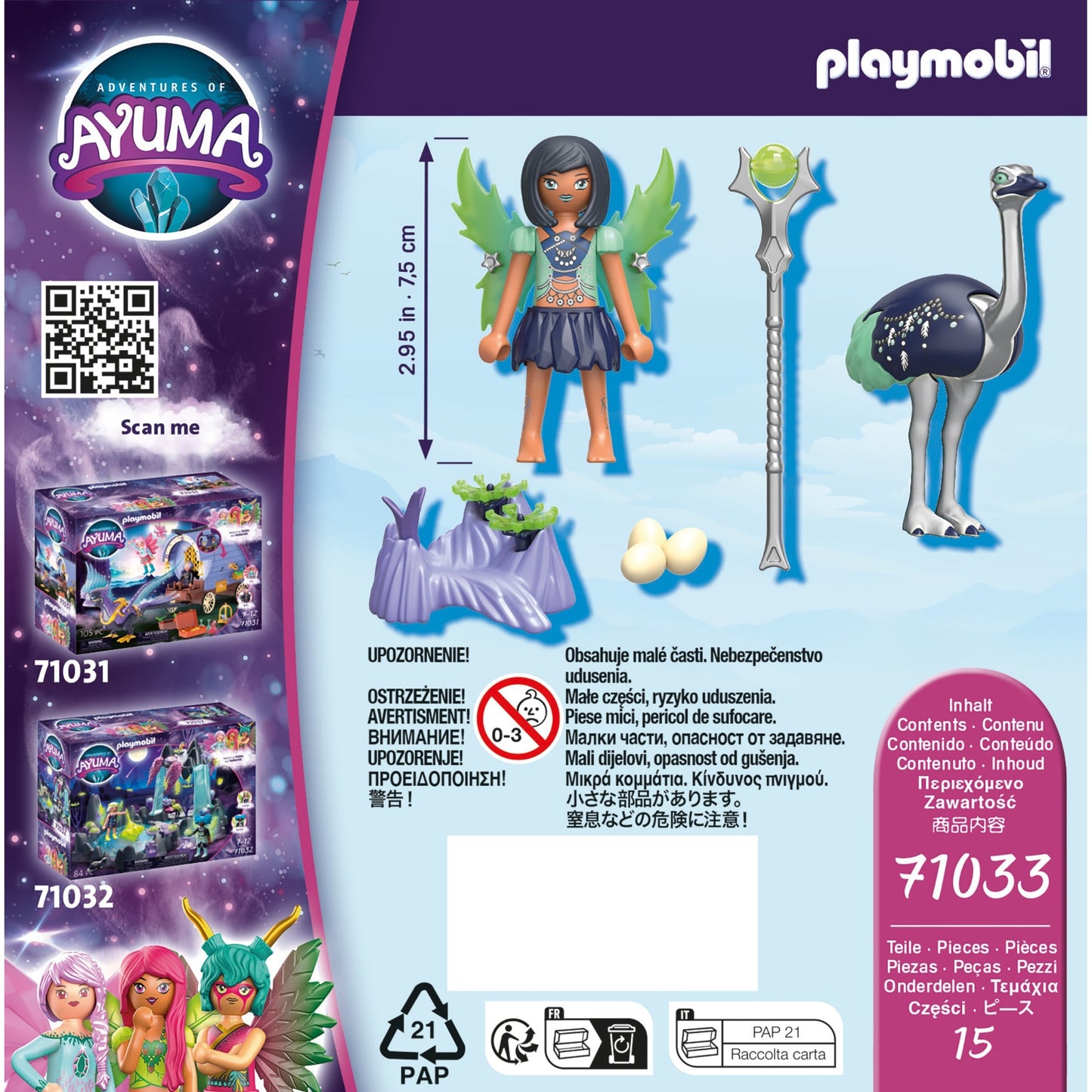 PLAYMOBIL 71033 Ayuma Moon Fairy mit Seelentier, Konstruktionsspielzeug