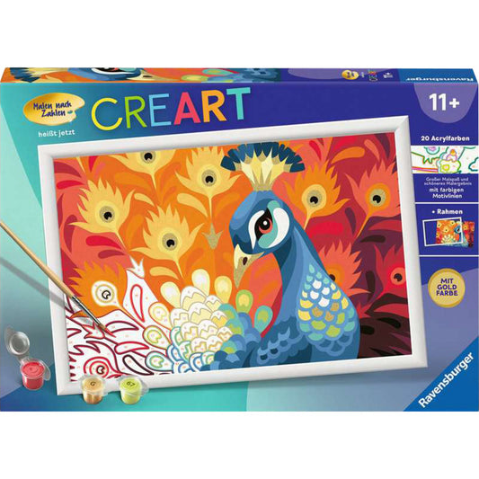 CreArt - Stolzer Pfau, Malen