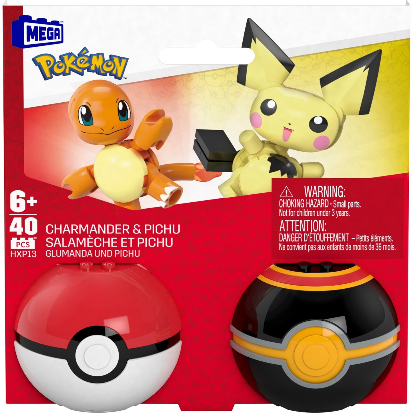 MegaBloks MEGA Pokémon Poké Ball - Charmander und Pichu