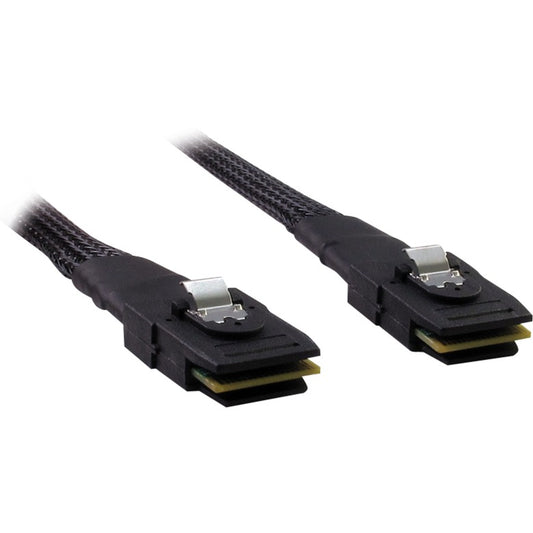 Inter-Tech Kabel SFF 8087 > SFF 8087 (schwarz, 0,75 Meter (ummantelt))