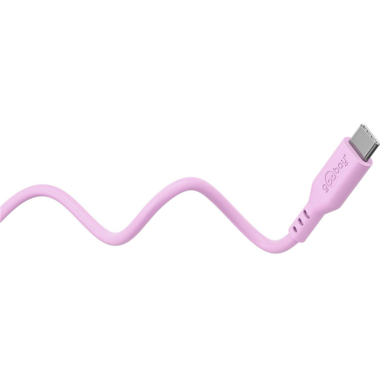 USB 2.0 Silikonkabel pink, USB-C Stecker > USB-C Stecker