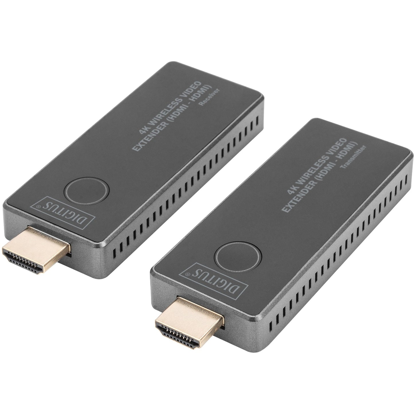 Digitus 4K Wireless Video Extender HDMI > HDMI, 30 Meter, HDMI Verlängerung (schwarz/silber, Sendeeinheit + Empfängereinheit)