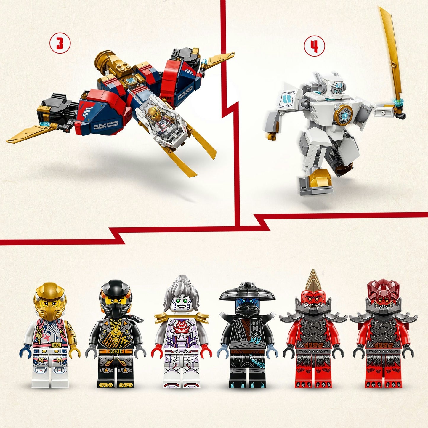 71834 Ninjago Zanes Ultra-Kombi-Mech, Konstruktionsspielzeug