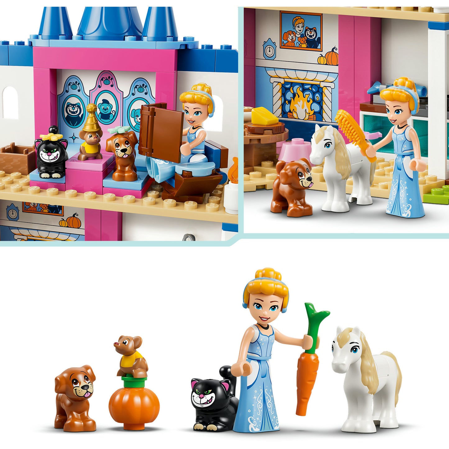 43283 Disney Princess Cinderellas Tierpalast, Konstruktionsspielzeug