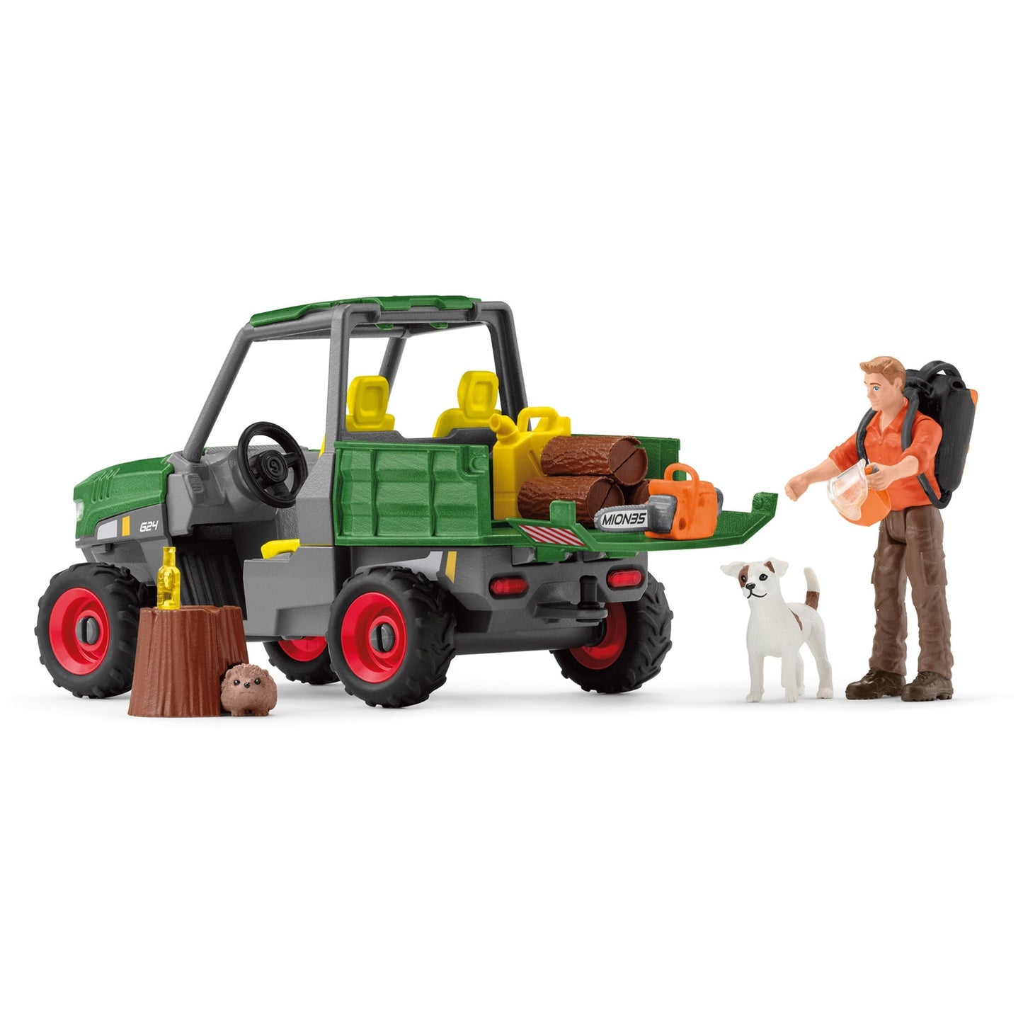 Schleich Farm World Waldbauer mit Fahrzeug