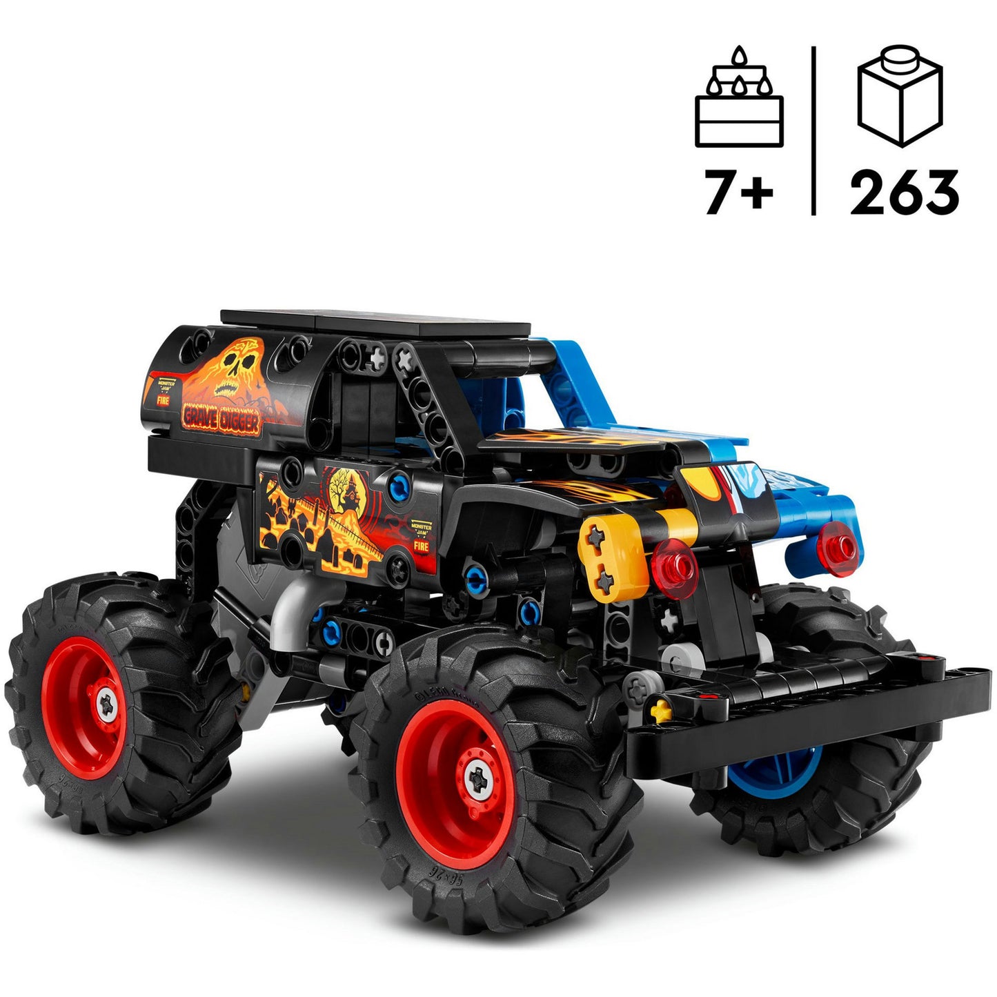 42219 Technic Monster Jam Grave Digger Feuer und Eis, Konstruktionsspielzeug