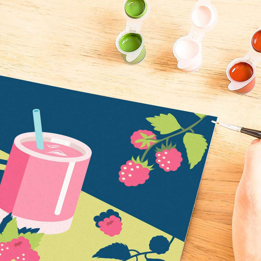 CreArt - Mocktail Himbeere, Malen