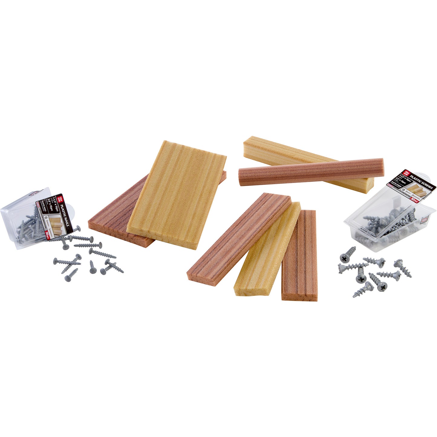 Little Tikes Creative Construction - Holz, Nägel und Schraubenset, Kinderwerkzeug