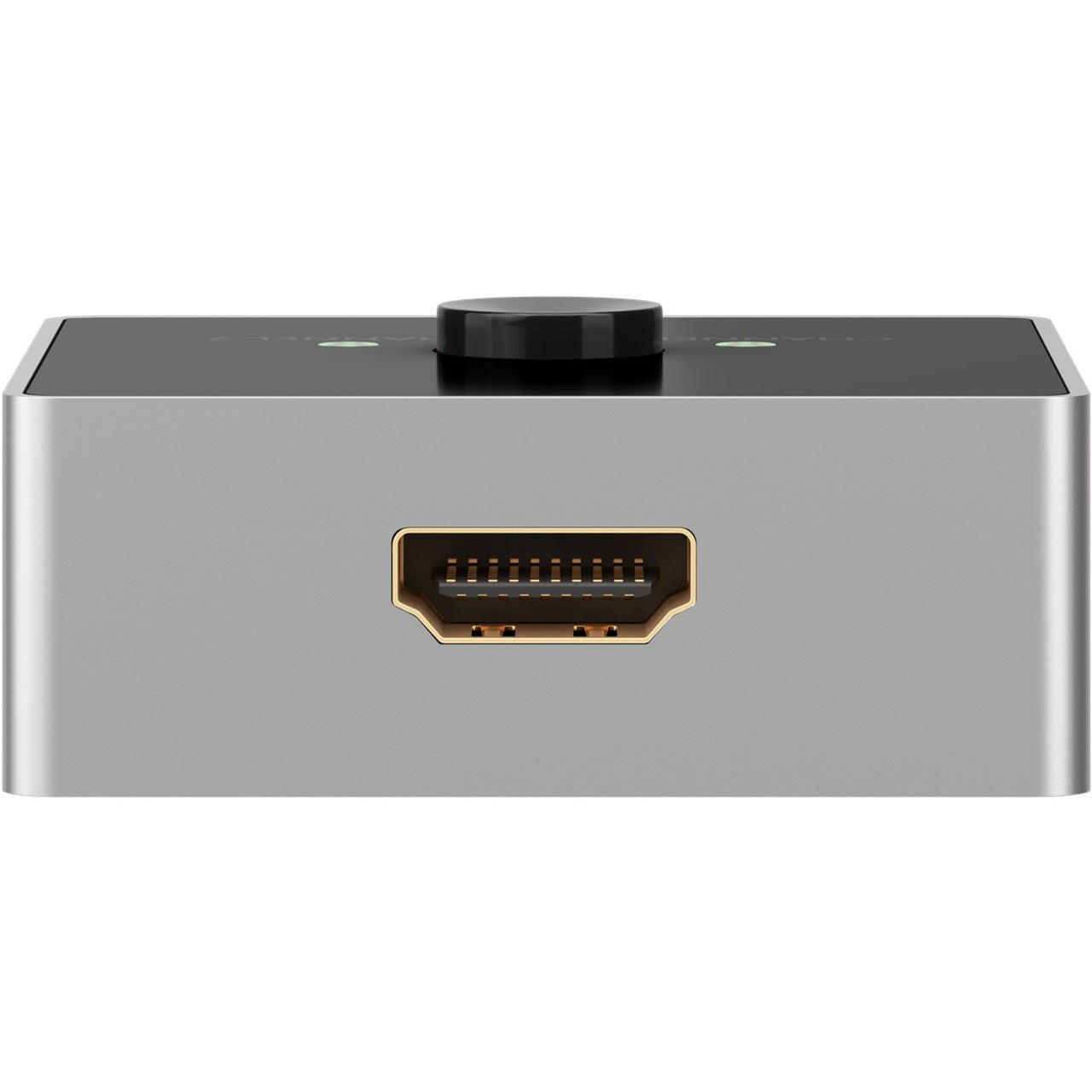 Goobay Manuelle HDMI-Umschaltbox 2 auf 1 (4K @ 60Hz), HDMI Switch (schwarz/silber)