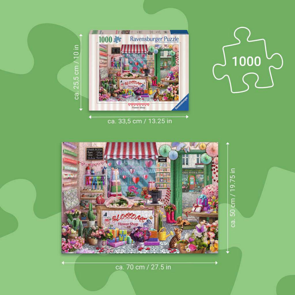 Puzzle Der kleine Blumenladen