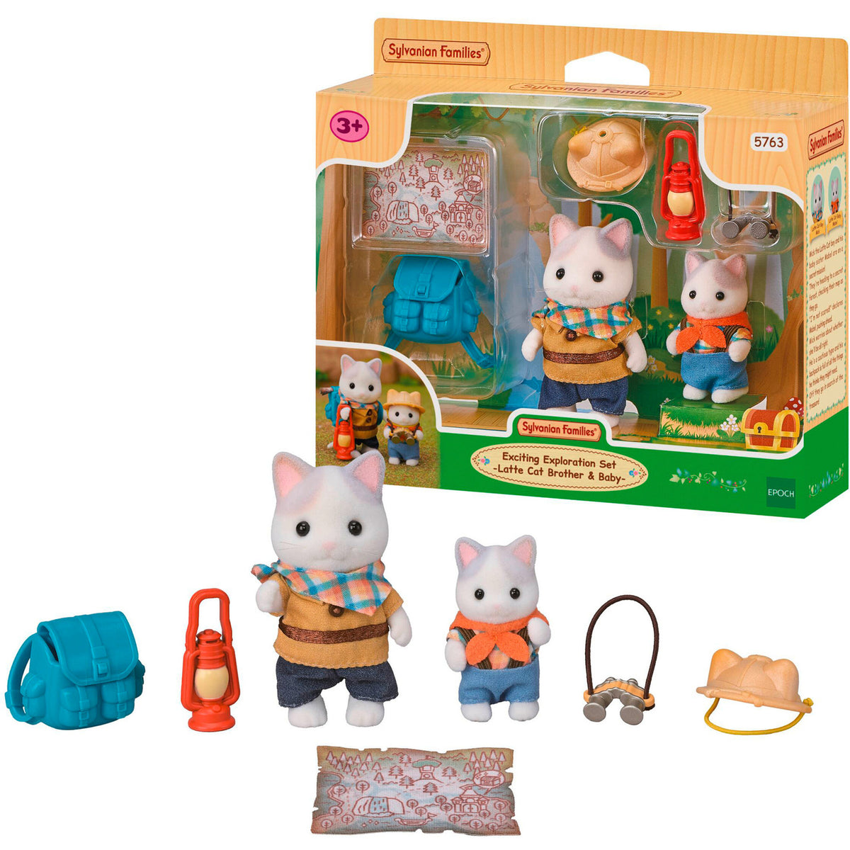Sylvanian Families - Abenteuer Entdecker Set mit zwei Figuren, Konstruktionsspielzeug