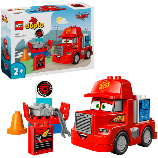 LEGO 10417 DUPLO Disney Mack beim Rennen, Konstruktionsspielzeug