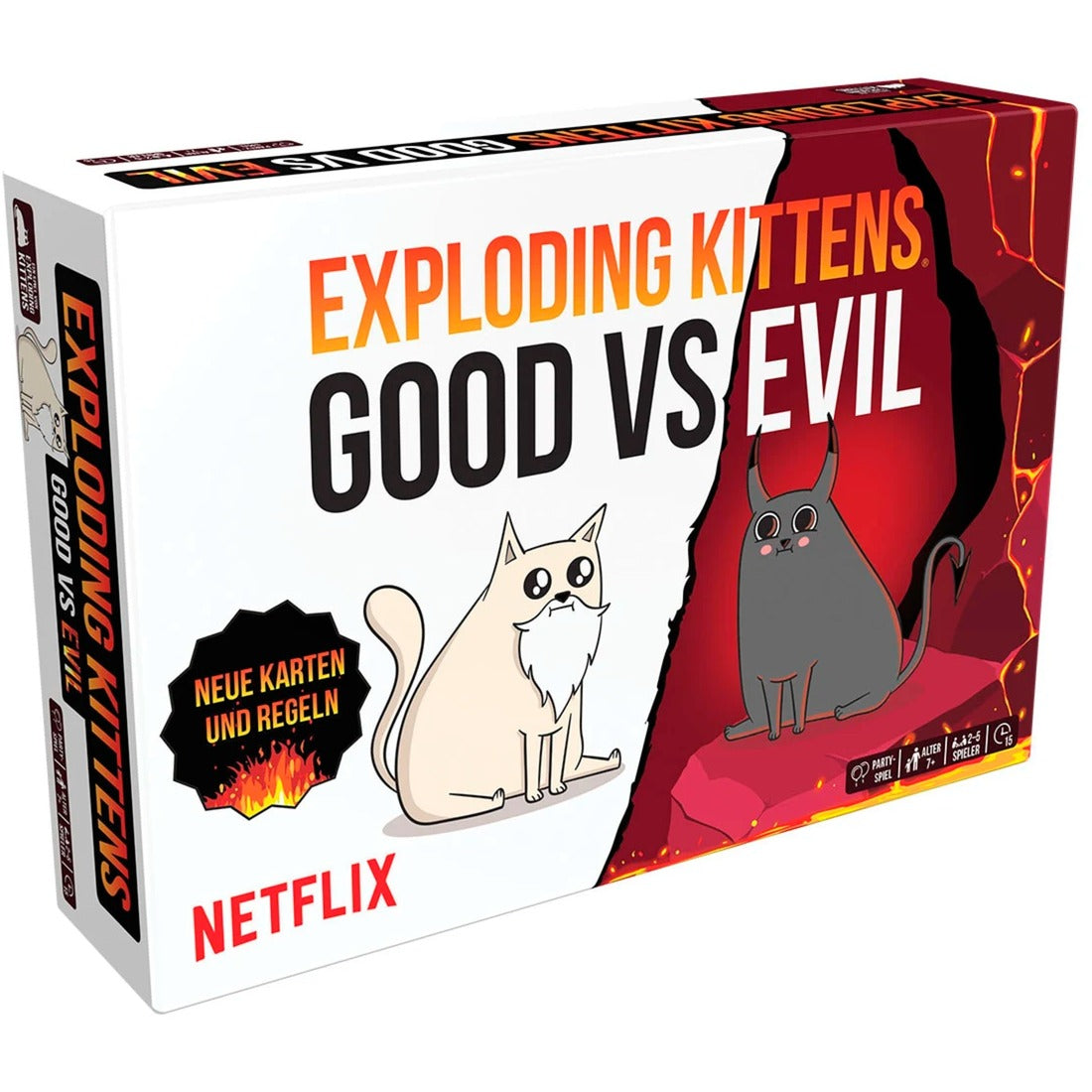 Asmodee Exploding Kittens - Good vs. Evil, Kartenspiel