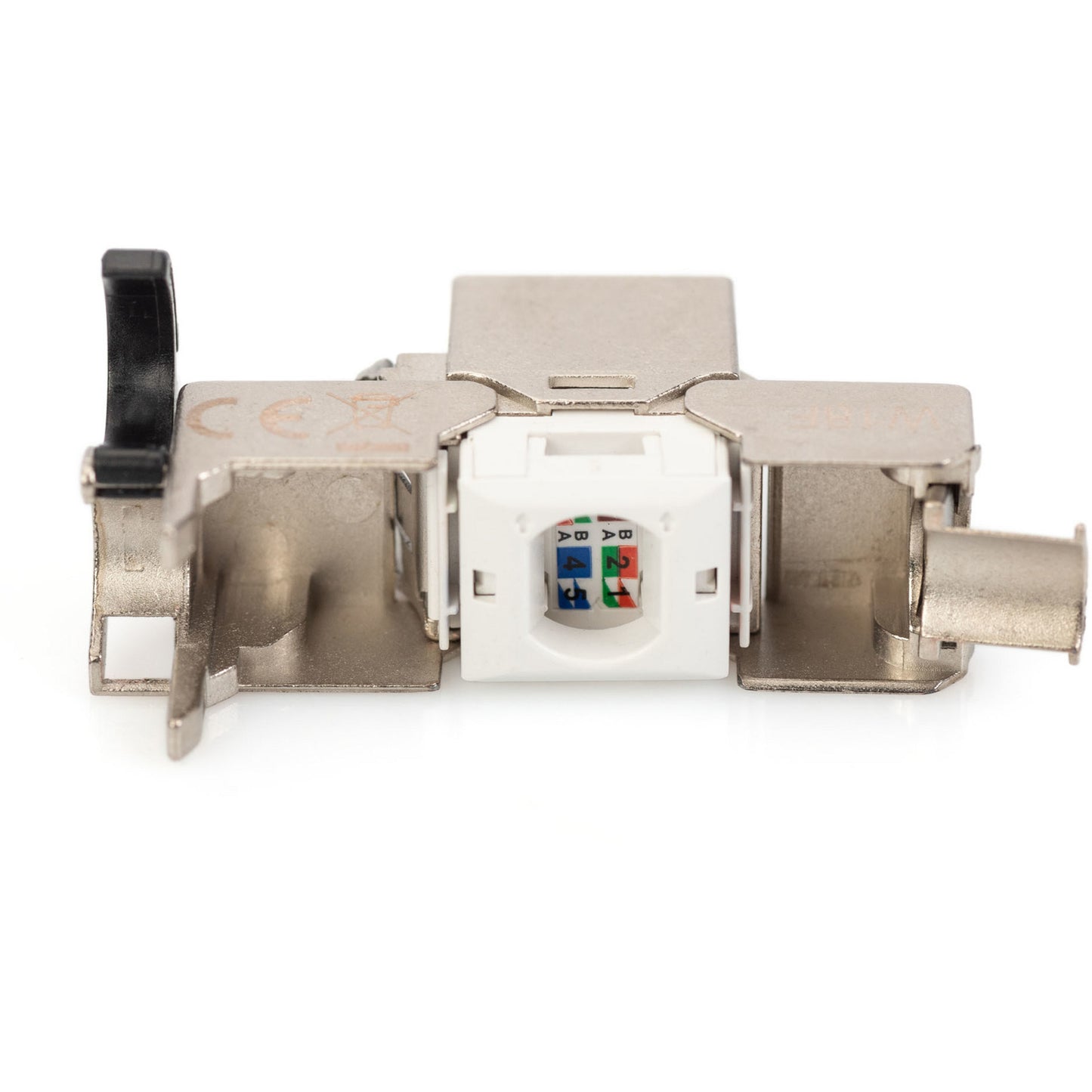CAT 6A Keystone Modul, geschirmt mit Kabelmanager 24 Stk, Keystone-Modul