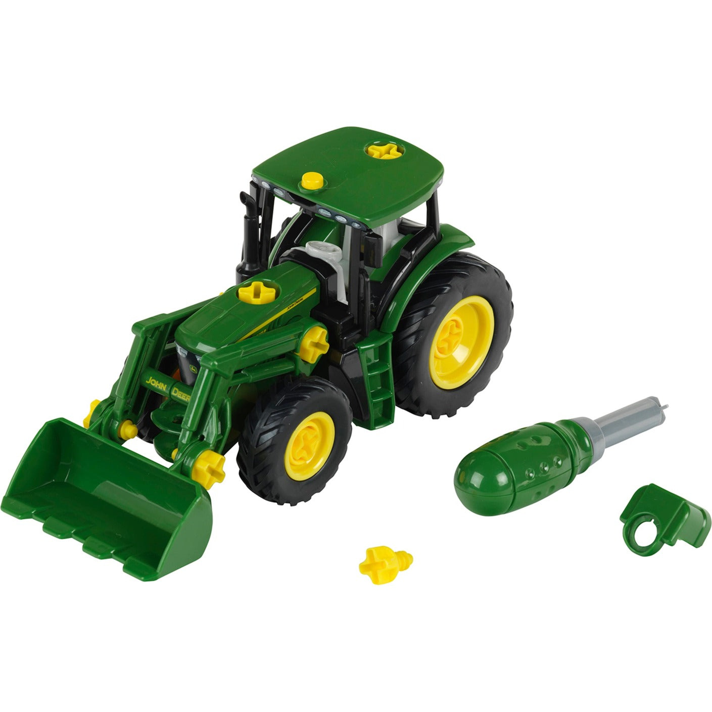 Theo Klein John Deere-Traktor mit Frontlader und Gewicht (grün)