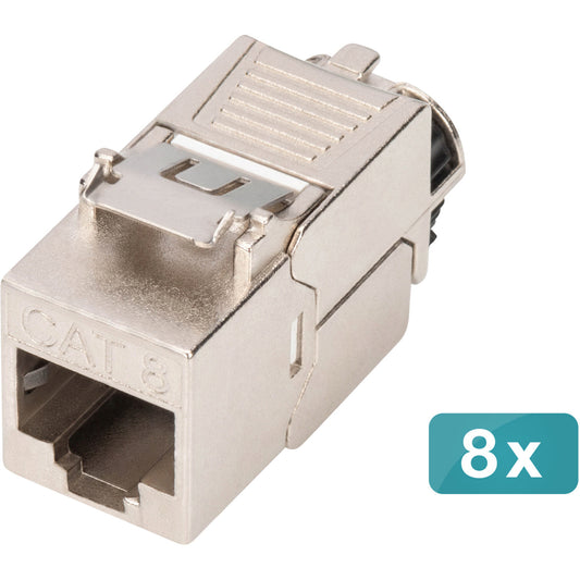 Keystone-Modul Cat. 8.1, geschirmt, 8 Stück