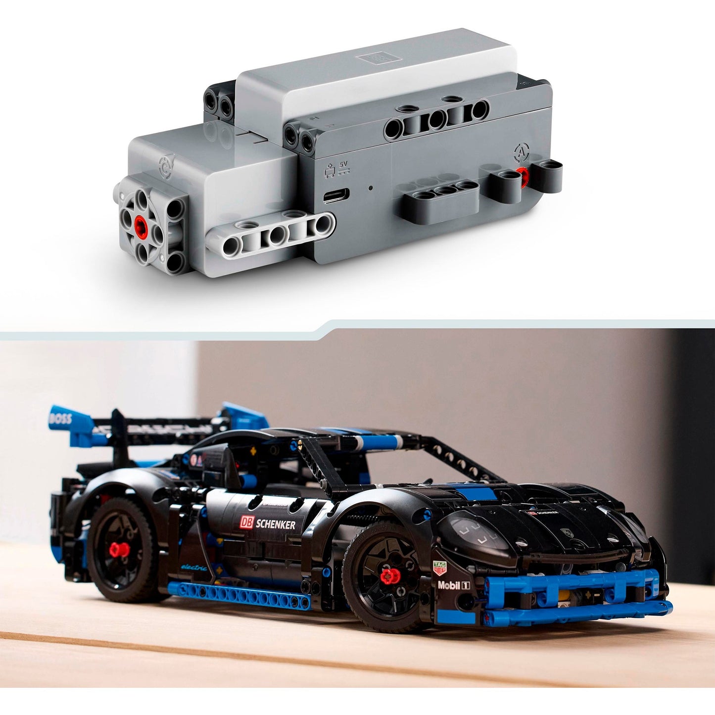 LEGO 42176 Technic Porsche GT4 e-Performance Rennwagen, Konstruktionsspielzeug