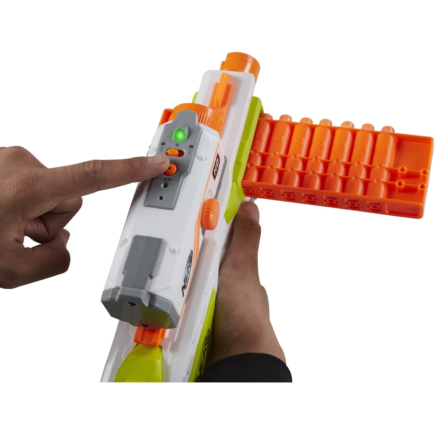 Hasbro Nerf N-Strike Elite Modulus BattleScout ICS-10, Nerf Gun (weiss/orange, Frustfreie Verpackung)