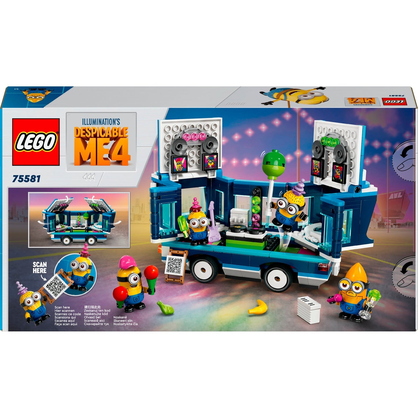 LEGO 75581 Minions und der Party Bus, Konstruktionsspielzeug