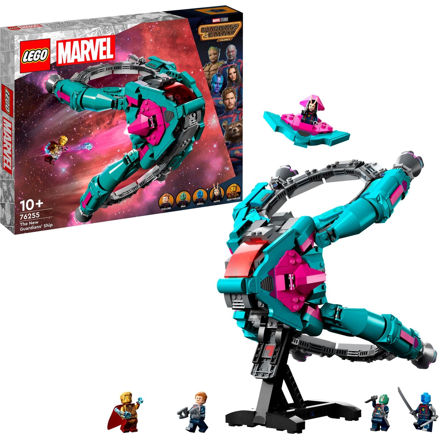 LEGO 76255 Marvel Das neue Schiff der Guardians, Konstruktionsspielzeug