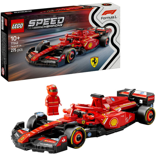 77242 Speed Champions Ferrari SF-24 F1 Rennauto, Konstruktionsspielzeug