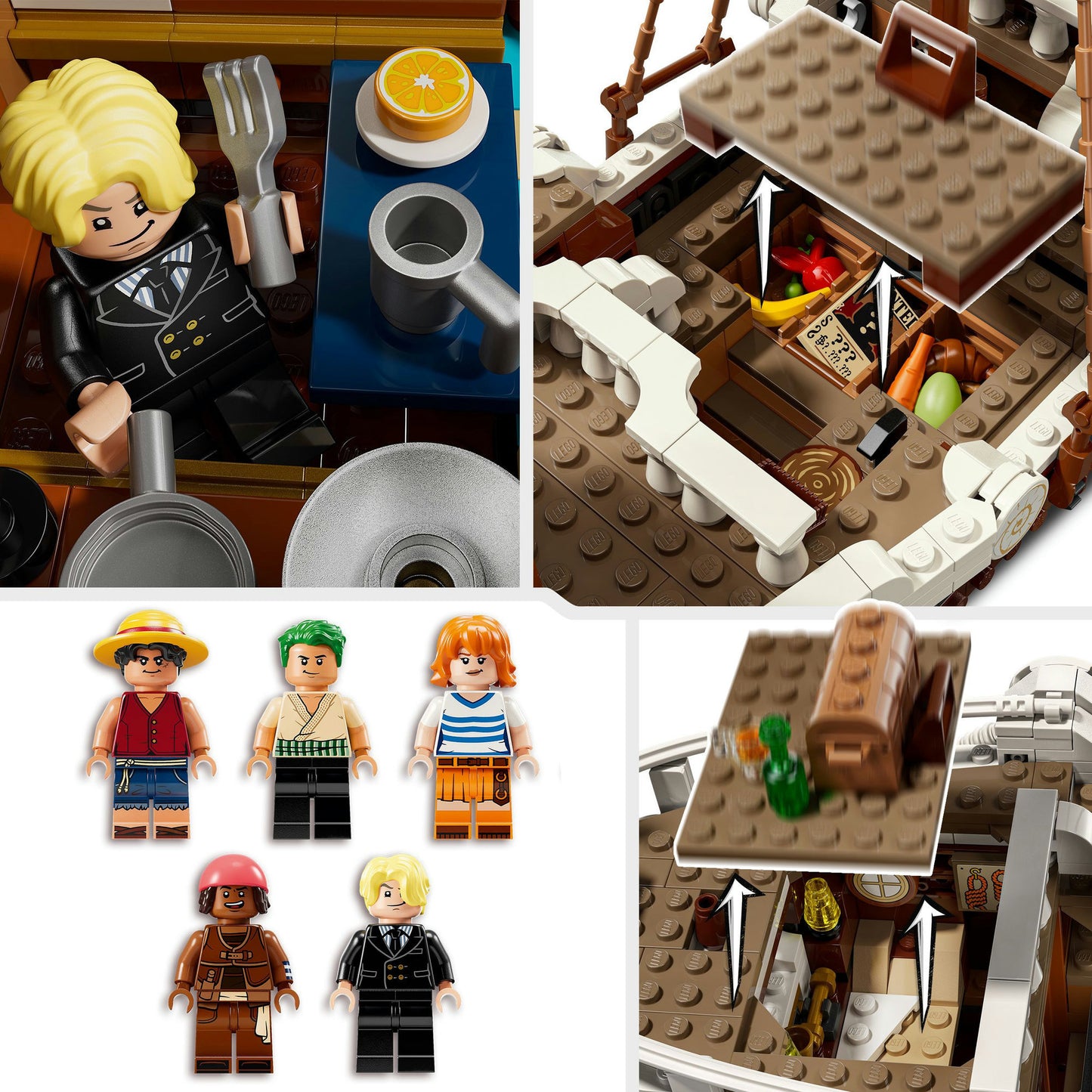 75639 One Piece Das Piratenschiff Flying Lamb, Konstruktionsspielzeug
