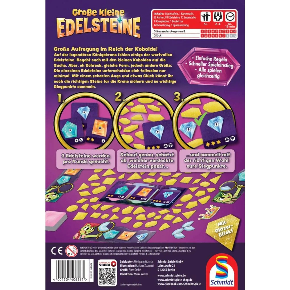 Schmidt Spiele Große kleine Edelsteine, Brettspiel