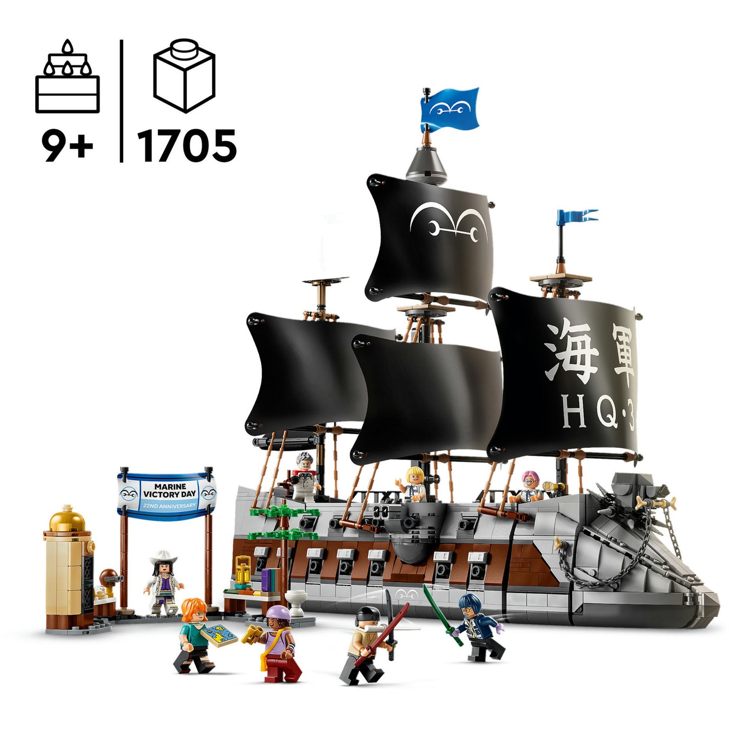 75646 One Piece Garps Marineschlachtschiff, Konstruktionsspielzeug