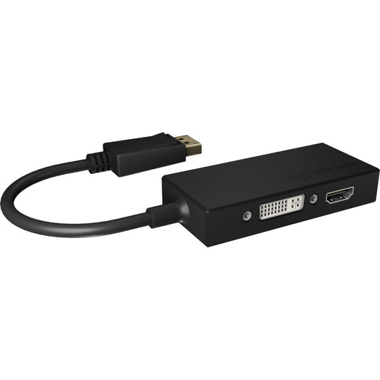 Icy Box IB-AC1031 DisplayPort-> HDMI (schwarz, 8,7 cm)