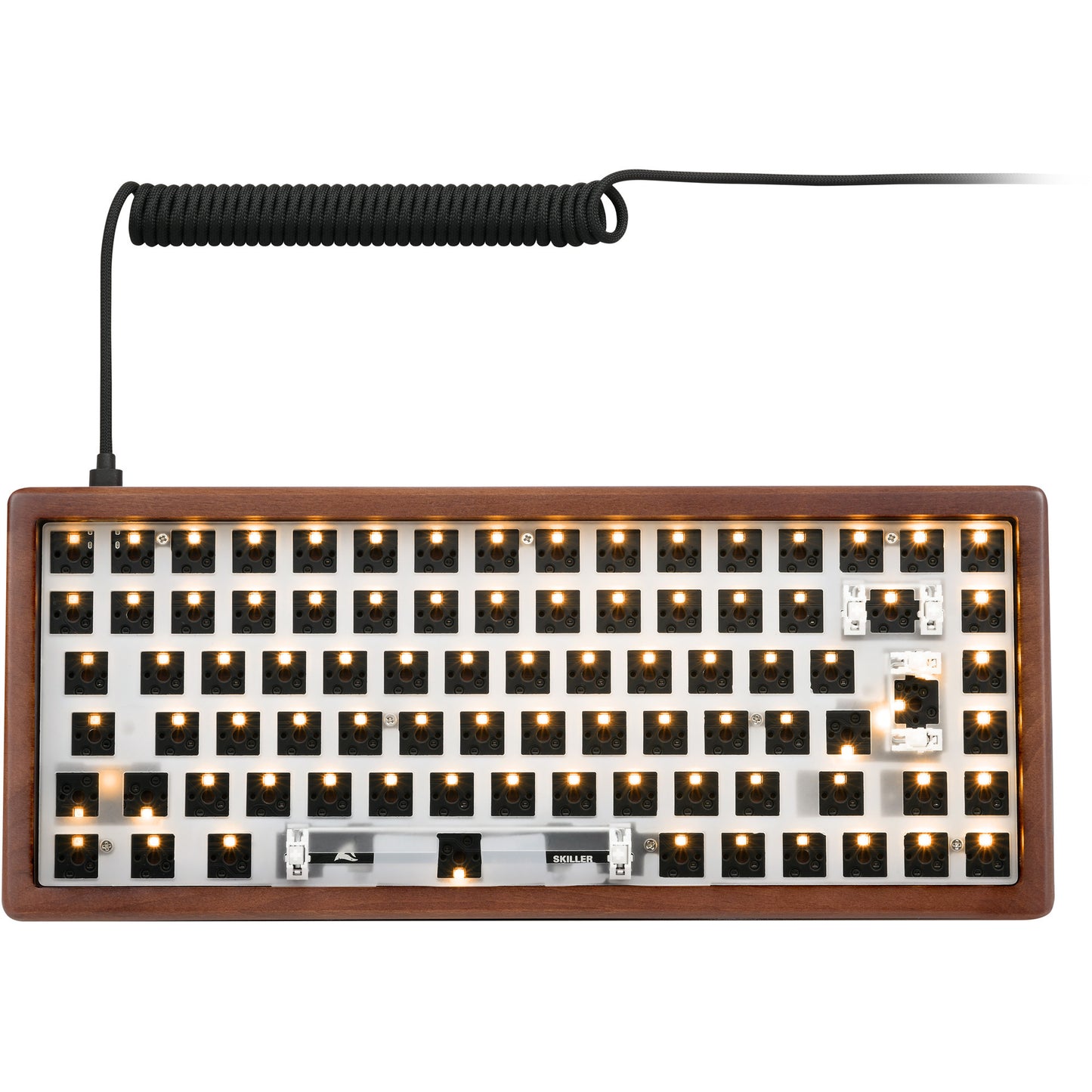 SKILLER SGK50 S3 Wood Barebone, Gaming-Tastatur