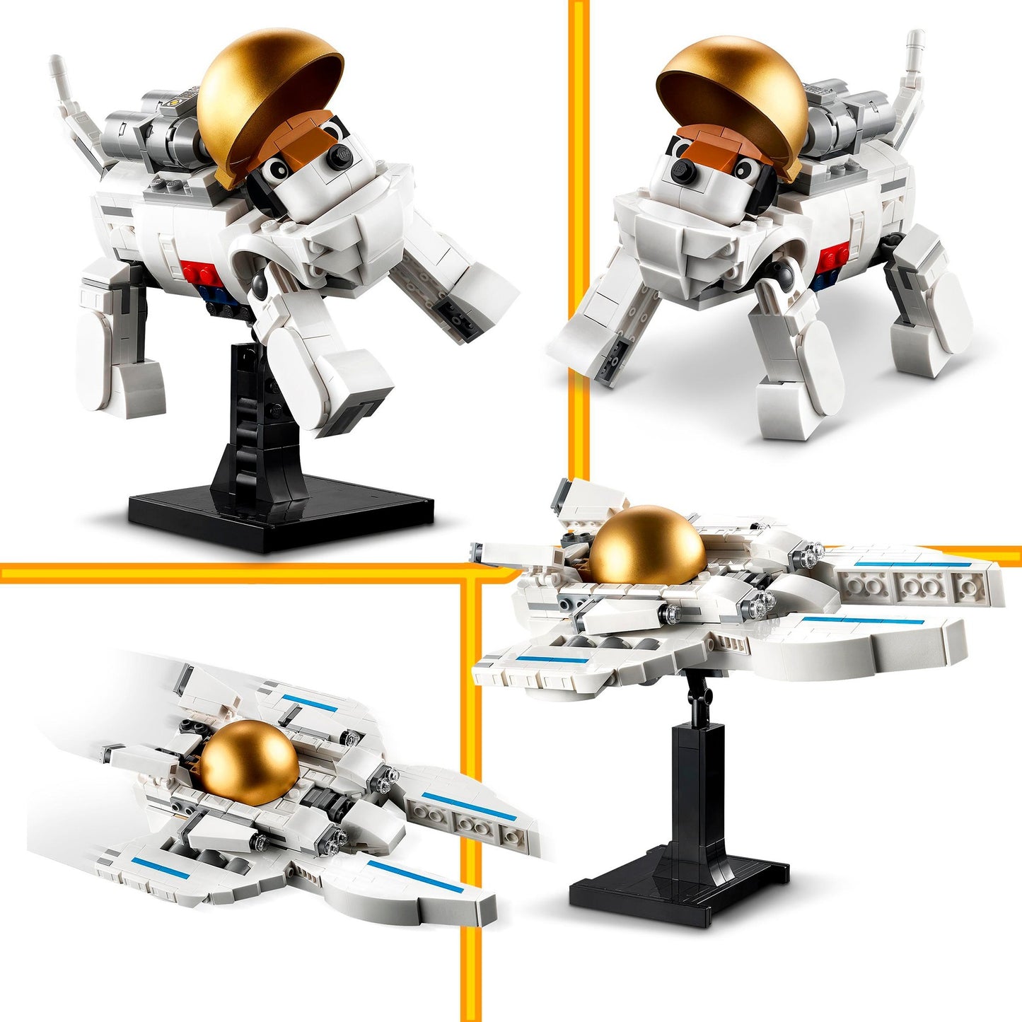 LEGO 31152 Creator 3-in-1 Astronaut im Weltraum, Konstruktionsspielzeug