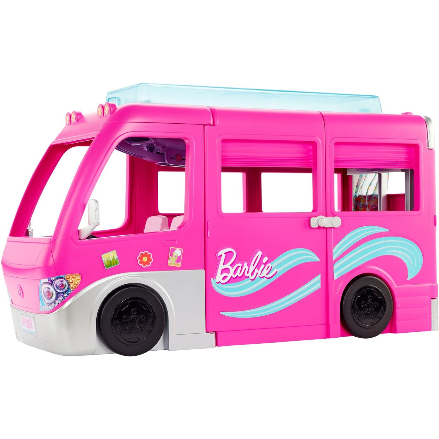 Mattel Barbie Super Abenteuer-Camper mit Zubehör, Spielfahrzeug