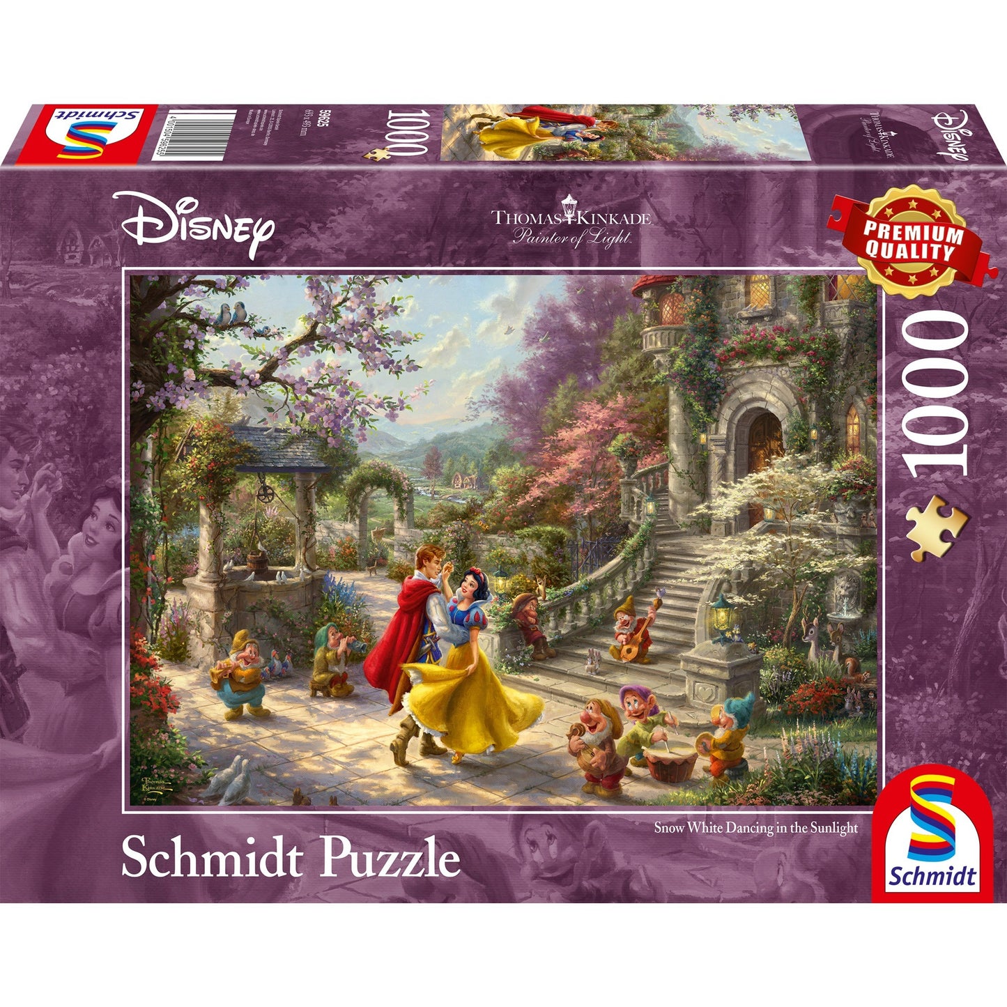 Schmidt Spiele Thomas Kinkade Studios: Painter of Light - Disney Schneewittchen - Tanz mit dem Prinzen (1000 Teile)