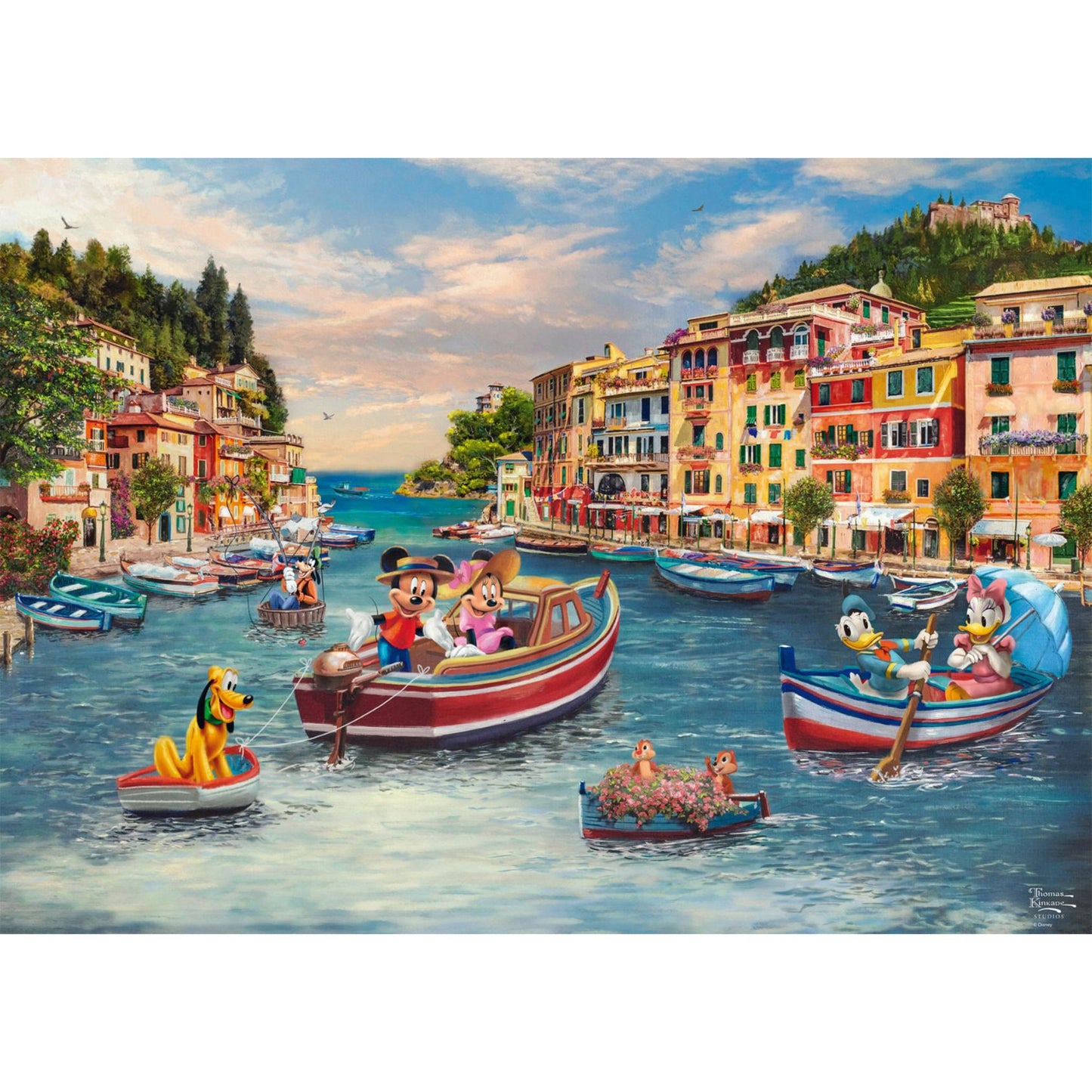 Thomas Kinkade Studios: Disney - Mickey and Minnie in Italy, Puzzle