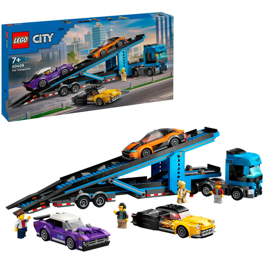 LEGO 60408 City Autotransporter mit Sportwagen, Konstruktionsspielzeug