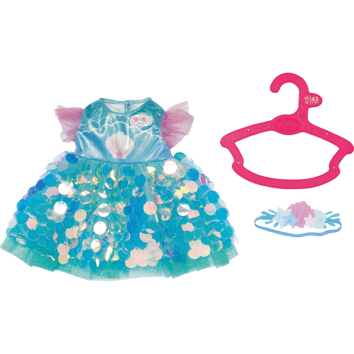 BABY born Meerjungfrau-Outfit 43cm, Puppenzubehör