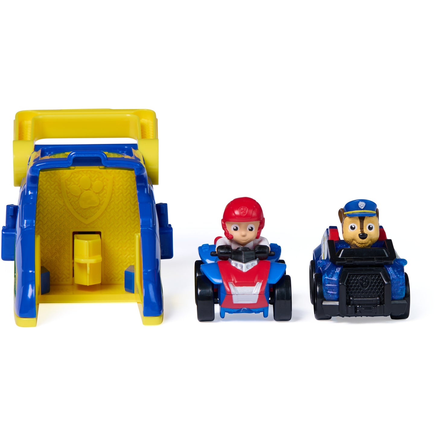Paw Patrol - Pup Squad Launcher mit Chase und Ryder Fahrzeugen, Spielfahrzeug