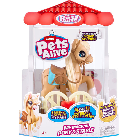 Pets Alive - Mein magisches Pony mit Stall, Spielfigur