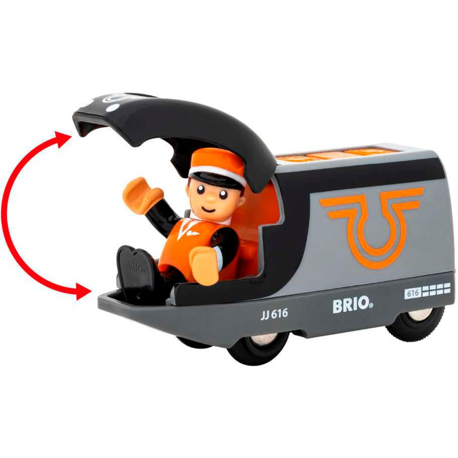 BRIO World Orange-schwarzer Reisezug, Spielfahrzeug