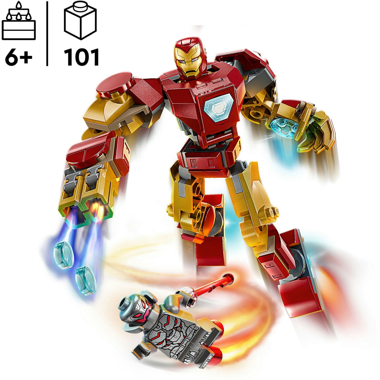 76307 Marvel Super Heroes Iron Man Mech vs. Ultron, Konstruktionsspielzeug