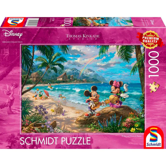 Schmidt Spiele Thomas Kinkade Studios: Disney Dreams Collection - Minnie & Mickey in Hawaii (1000 Teile)