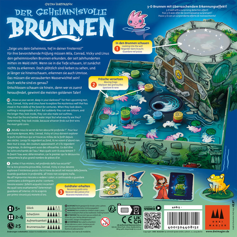 Drei Magier: Der geheimnisvolle Brunnen, Brettspiel