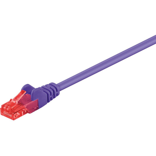 Goobay Patchkabel Cat.6 U/UTP, RJ-45 > RJ-45 (violett, 1 Meter)