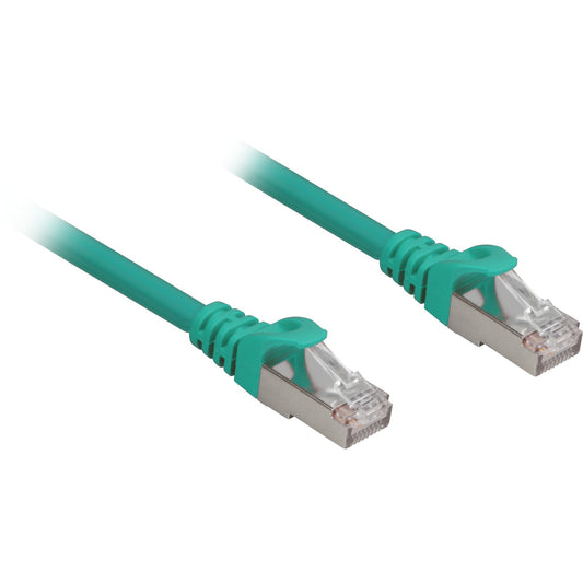 Sharkoon Patchkabel RJ45 Cat.6a SFTP (grün, 50 cm, LSOH (Halogenfrei))