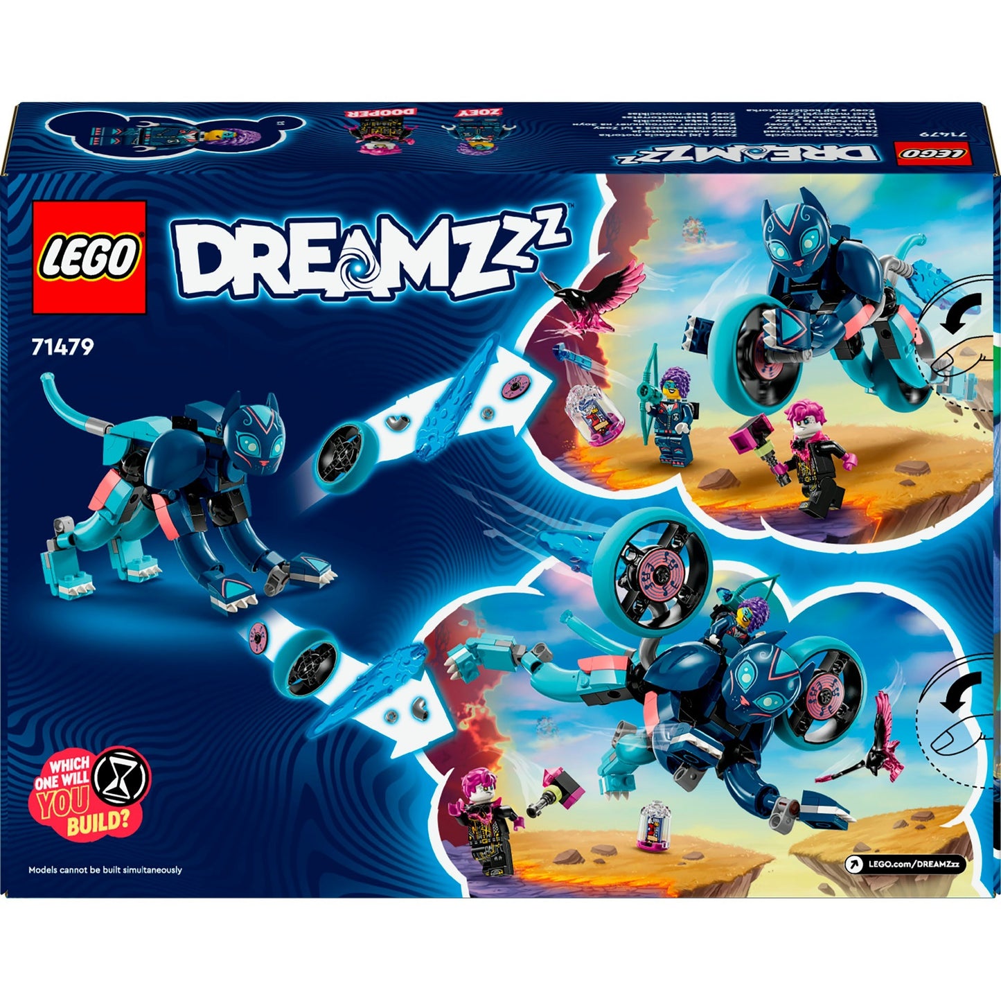 LEGO 71479 DREAMZzz Zoeys Katzenmotorrad, Konstruktionsspielzeug