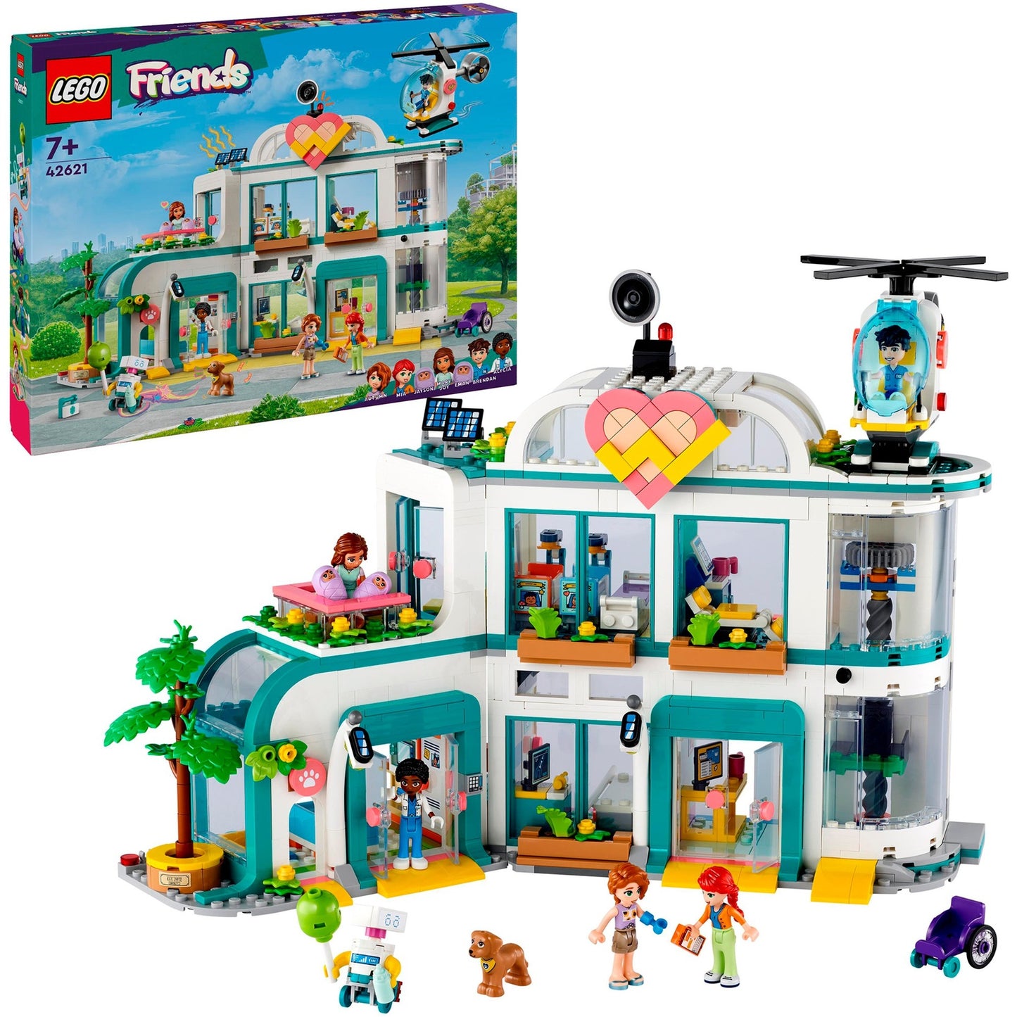 LEGO 42621 Friends Heartlake City Krankenhaus, Konstruktionsspielzeug