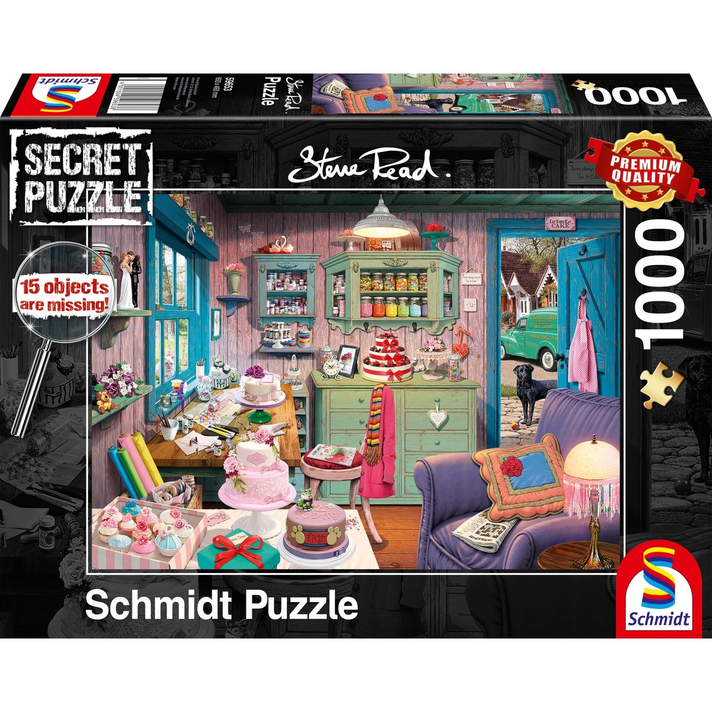 Schmidt Spiele Steve Read: Secret Puzzles - Grossmutters Stube (1000 Teile)